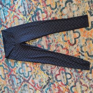 90 Degree By Reflex Textured Black Yoga Pants Size Small